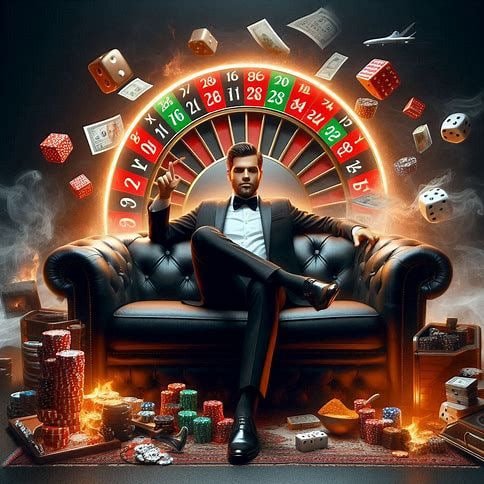 မိုဘိုင်းဖုန်းဖြင့် Casino APP ဖွင့်ကစားနေသောပုံ